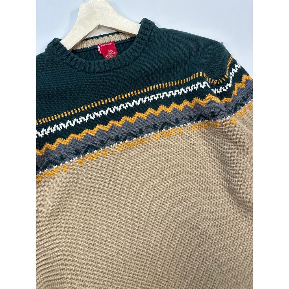 Vintage 1990’s Levi’s Fair Isle Crewneck Sweater Size Large - Picture 2 of 6